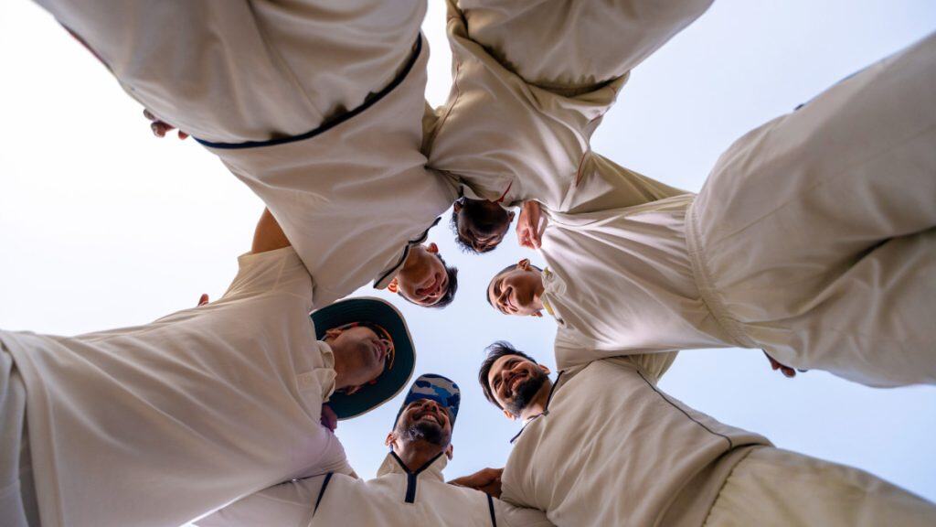 Employees In Team Building Retrat