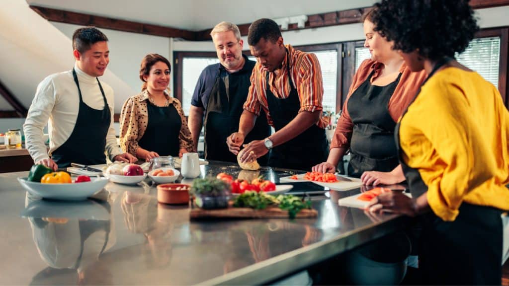 Group Cooking As A Team Activity